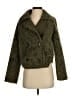 The Korner 100% Polyester Tweed Green Faux Fur Jacket Size XS - photo 1