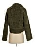 The Korner 100% Polyester Tweed Green Faux Fur Jacket Size XS - photo 2