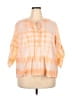 Relativity 100% Cotton Tie-dye Orange 3/4 Sleeve Blouse Size 2X (estimated) - photo 1