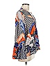 Jaase 100% Rayon Orange 3/4 Sleeve Blouse Size M - photo 4