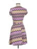 Snap Chevron-herringbone Purple Cocktail Dress Size M - photo 2