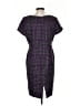 Eliza J Plaid Purple Casual Dress Size M - photo 2
