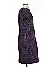 Eliza J Plaid Purple Casual Dress Size M - photo 4