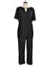 BLOOMCHIC 100% Rayon Polka Dots Black Jumpsuit Size 12 - photo 1