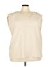 Nine Britton 100% Polyester Ivory Sleeveless Top Size 3X - photo 1