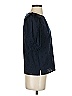 CeCe 100% Cotton Blue Short Sleeve Blouse Size S - photo 4
