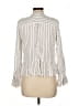 Rails Stripes Ivory Long Sleeve Blouse Size L - photo 2