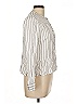 Rails Stripes Ivory Long Sleeve Blouse Size L - photo 4