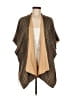 Top It Off 100% Viscose Brown Tan Poncho One size (estimated) - photo 1