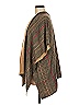 Top It Off 100% Viscose Brown Tan Poncho One size (estimated) - photo 5
