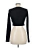 Topshop 100% Cotton Black Long Sleeve Top Size 6 - photo 2