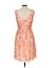 J.Crew 100% Polyester Paisley Orange Cocktail Dress Size 10 - photo 2