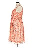 J.Crew 100% Polyester Paisley Orange Cocktail Dress Size 10 - photo 5