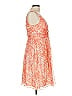 J.Crew 100% Polyester Paisley Orange Cocktail Dress Size 10 - photo 4