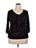 Semantiks Black 3/4 Sleeve Blouse Size 2X - photo 1