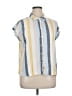 Terra & Sky Stripes Yellow Sleeveless Button-Down Shirt Size 0X - photo 1
