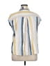 Terra & Sky Stripes Yellow Sleeveless Button-Down Shirt Size 0X - photo 2