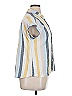 Terra & Sky Stripes Yellow Sleeveless Button-Down Shirt Size 0X - photo 4