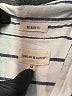 Thread & Supply Stripes Silver Long Sleeve Button-Down Shirt Size M - photo 7