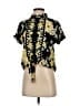 FatFace 100% Viscose Floral Black Short Sleeve Blouse Size 2 - photo 1