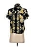 FatFace 100% Viscose Floral Black Short Sleeve Blouse Size 2 - photo 2