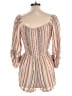 Ella Moss 100% Viscose Stripes Tan Romper Size L - photo 2