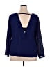 ELOQUII 100% Polyester Blue 3/4 Sleeve Blouse Size 18 - photo 2