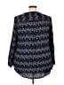 Ellos 100% Rayon Blue 3/4 Sleeve Blouse Size 22 - photo 2