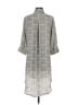 BKE 100% Polyester Gray 3/4 Sleeve Blouse Size S - photo 2