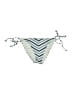 Splendid Chevron-herringbone Silver Swimsuit Bottoms Size S - photo 1