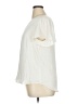 Ann Taylor 100% Polyester Ivory Short Sleeve Blouse Size XL - photo 5