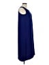 Positive Attitude 100% Polyester Solid Blue Casual Dress Size 8 - photo 4