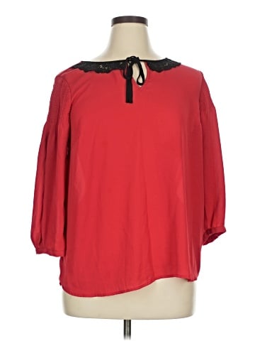 Disney LC Lauren Conrad 3/4 Sleeve Blouse (view 1)