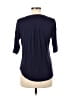 Dee Elly Blue 3/4 Sleeve Blouse Size M - photo 2