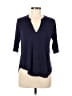 Dee Elly Blue 3/4 Sleeve Blouse Size M - photo 1