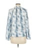 Saylor 100% Polyester Blue Long Sleeve Blouse Size M - photo 2