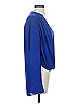 BCBGMAXAZRIA 100% Polyester Blue Long Sleeve Blouse Size S - photo 4