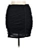 Blāshe 100% Polyester Solid Black Casual Skirt Size M - photo 2