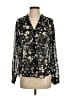 CAbi 100% Polyester Floral Black Long Sleeve Blouse Size S - photo 1
