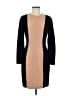 Michael Kors Color Block Tan Black Casual Dress Size 8 - photo 1