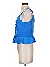 River Island 100% Polyester Blue Sleeveless Blouse Size 10 (petite) - photo 5