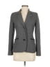 Max Mara 100% Cupro Gray Black Blazer Size 6 - photo 1