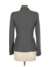 Max Mara 100% Cupro Gray Black Blazer Size 6 - photo 2