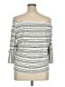 Pebble and Stone White 3/4 Sleeve Blouse Size XL - photo 2