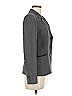 Max Mara 100% Cupro Gray Black Blazer Size 6 - photo 4