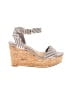 Diane von Furstenberg Gray Wedges Size 6 - photo 1