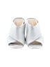 Etienne Aigner White Silver Sandals Size 5 1/2 - photo 2