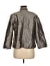 Chico's 100% Polyester Metallic Silver Jacket Size Med (1) - photo 2