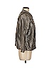 Chico's 100% Polyester Metallic Silver Jacket Size Med (1) - photo 4