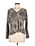 A. Byer Gray Long Sleeve Top Size M - photo 1